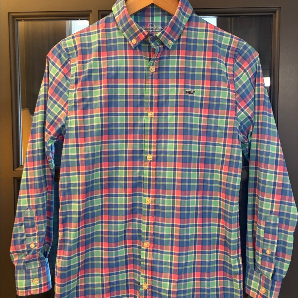 Vineyard Vines Men's Multicolor Plaid Shirt